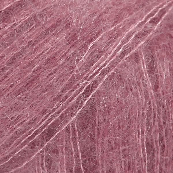 Mohair and Silk Yarn Drops Kid-Silk, 0 or Lace, 2 Ply, 0.9 oz 230 Yards per Ball (31 Mauve)
