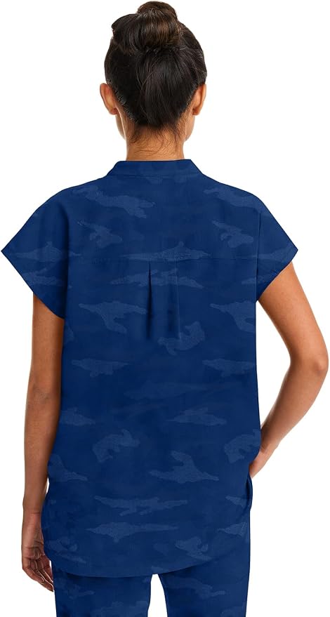 Healing Hands Purple Label Scrub Top for Women Modern Fit Tee | 2 Functional Pockets, Moisture Wicking Fabric, 360° Stretch, Quick Dry Performance, Back Yoke, Rounded Hem, Easy Care