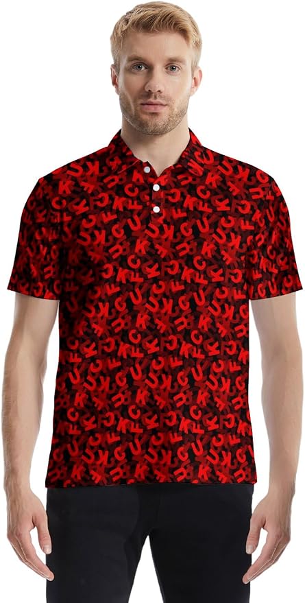 Polo Shirts for Men Moisture Wicking Mens Polo Shirts Patriotic Shirts for Men