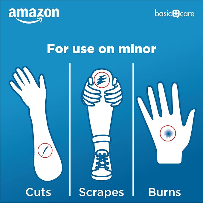 Amazon Basic Care Flexible Fabric Adhesive Bandages, XL (2 in x 4 in), Non-Stick Pad for Cuts & Scrapes, 4-Sided Seal, 10 Count (Pack of 3)