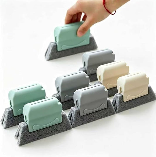 8PCS Magic Window Track Cleaner, Upgraded Window Track Cleaning Tools, Handheld Window Track Cleaner Brushe Tools for lides Gaps, Tile Lines Shutter Car Vents