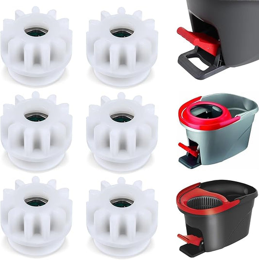 6 Pcs Spin Mop Replacement Parts, Pedal Bearing Replacement for Ocedar Mop Bucket One Way Clutch Gear Sprockets Repair Compatible with Most Rotation Mops Bucket on the Market