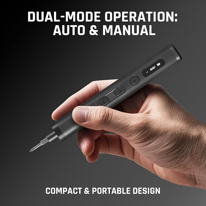 GRENPRO 78-in-1 Precision Cordless Electric Screwdriver, with LED Display | 5 Adjustable Torque Modes for Phone, Camera, PC, Drone & Electronics Repair
