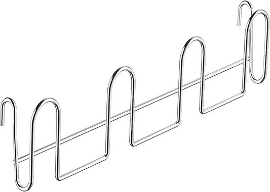 12 Inch Stainless Steel Cup Drying Rack with 4 Hooks, Kitchen Mug Holder Organizer for Glasses, Baby Bottles, Travel Mugs, Dishwasher Safe Kitchen Drainage Basket