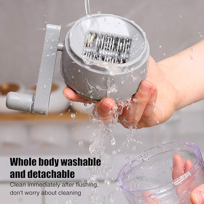 Nut Chopper,Manual Nut Grinder with Hand Crank,Hand Held Food Shredder Cutter for Different Nuts for Baking for Kitchen