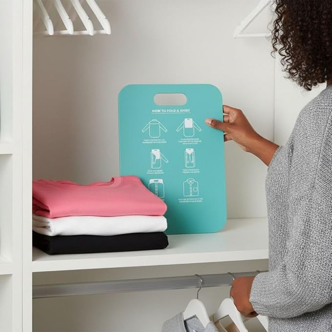 Quick-Fold Clothes Board PP Laundry Liner Annular Hole Design with Rounded Corners for Shirts, Pants & Sweaters