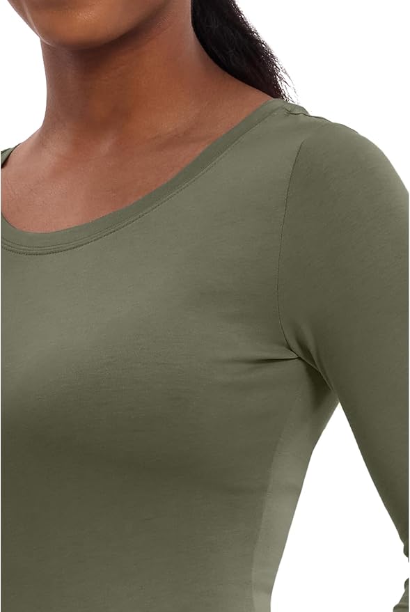 Healing Hands Underscrub Long Sleeve Women Knits Scrub Tops | Soft Cotton Blend Knit, Breathable Stretch Comfort, Machine Wash, Easy Care Fabric, Ideal For Layering Under Scrubs