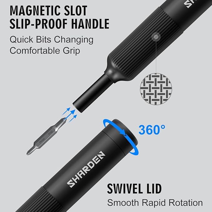 27-in-1 Precision Screwdriver Set Multi Bit Mini Small Screwdriver | Magnetic Screwdriver Set Pen Style Manual Repair Tool Kit For Eyeglass, Watch, Computer, Jewelers, Laptop, Electronics, Phone