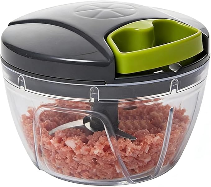 Portable Manual Food Processor, Food Chopper | Easy to Us, Kitchen Helper