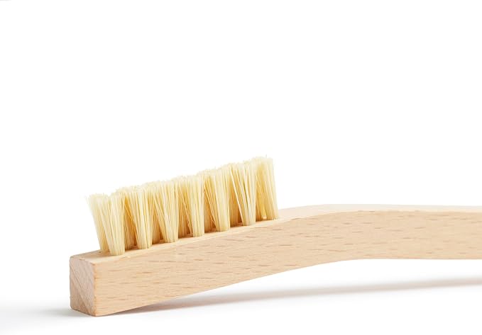 Utility Brush Set | 2pc | Horsehair Buffing Brush + Tampico Cleaning Brush | Natural Fabric & Leather Care Tool Set for Waxed Canvas, Boots, Jackets & Gear