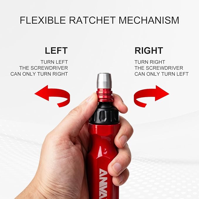 Tools HT0091 22-in-1 Ratcheting Screwdriver & Nut Driver Set, Magnetic Multi-Bit S2 Steel Bits, Phillips, Slotted, Torx & Hex, Ergonomic Handle, Repair Tool Kit for Home DIY & Furniture