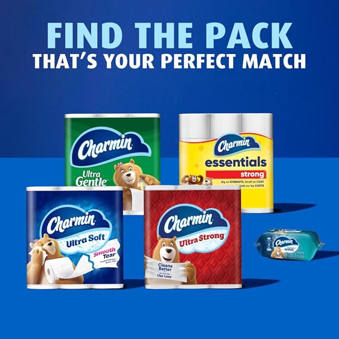 Charmin Ultra Soft Toilet Paper, 18 Mega XL Rolls = 108 Regular Rolls