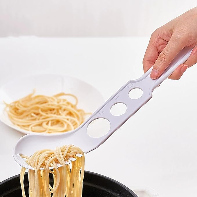 Spaghetti Measurer Tool Spoon Pasta Ladle Tool for Cooking, Multifunctional Kitchen Spaghetti Utensil for Restaurants Homes Hotels