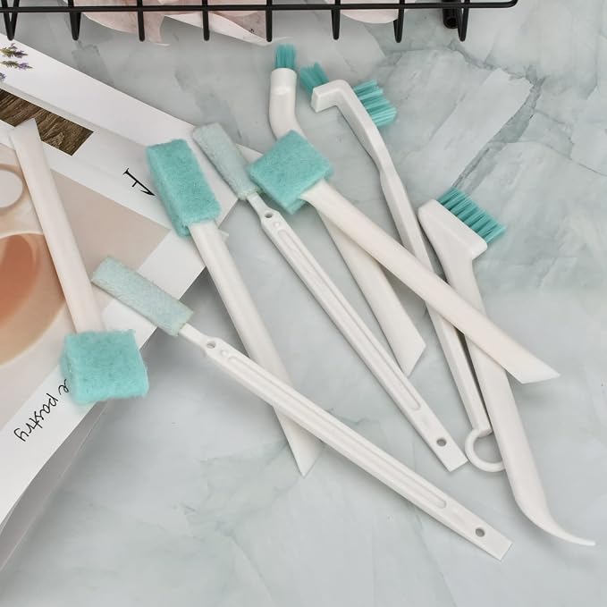 Small Cleaning Brushes for Household Cleaning Deep Detail Crevice Cleaning Tool Kit Tiny Scrub Cleaner Brush for Small Holes Corner Space Gaps Keyboard Bottle Window Seal Sill