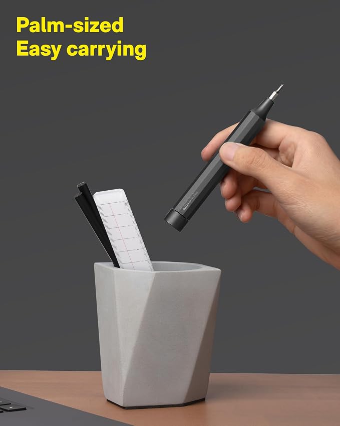 HOTO 24 in 1 Mini Screwdriver Set, Eyeglass Repair Kit, Slate Grey | Magnetic Torx Bit Set, EDC Pen Screwdriver for Electronics, Watches, Phones, Laptops, Cameras, Gadgets for Men