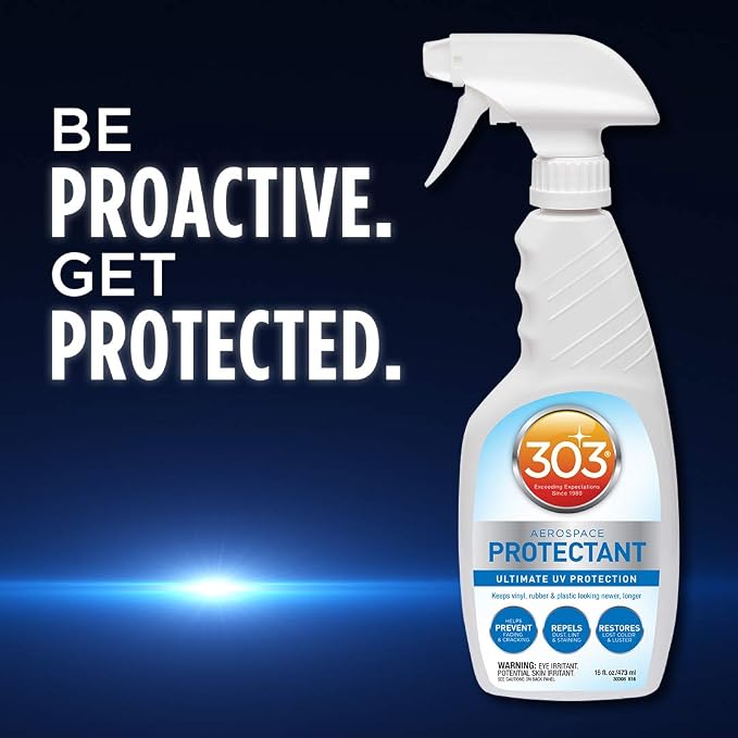 303 Aerospace Protectant for Vinyl, Plastic & Rubber, 16 oz 6-Pack | Provides UV protection while helping prevent fading, cracking, and discoloration.