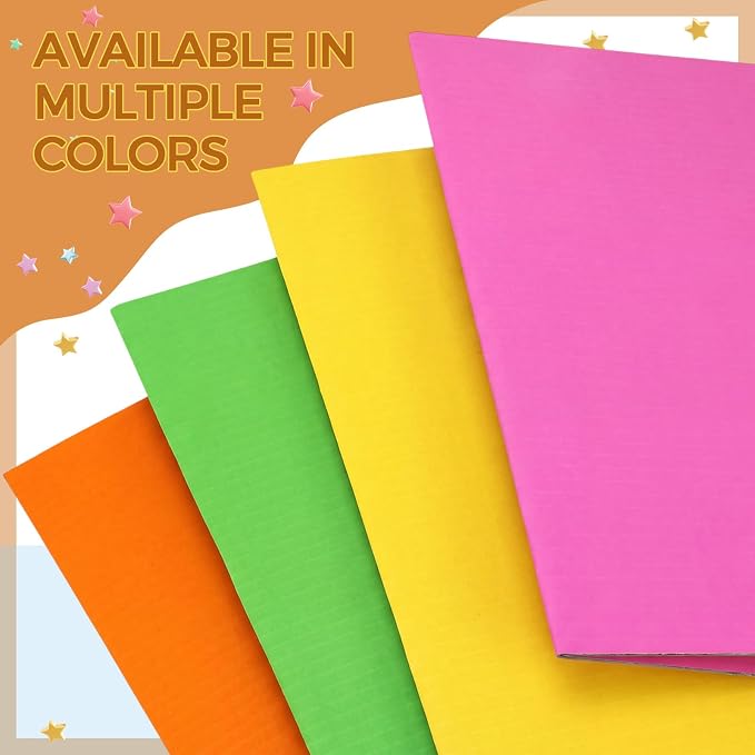 Mooliwe 4 Pack 26" x 17" Trifold Poster Board Tri Fold Poster Boards Foldable Corrugated Business Presentation Display Paper Boards for Science Fair Events, School Projects, Exhibitions