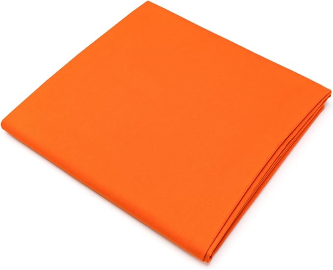 Pico Textiles 4 Yard Bolt Orange Poly Cotton Twill Fabric | 60" Wide, 65% Polyester / 35% Cotton, Medium Weight, Perfect for Pants, Jackets, Skirts and Work Uniforms, Sold by the Yard