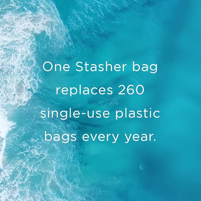 Stasher Silicone Reusable Storage Bag, 8-Cup Bowl, Reusable Freezer Bags, Microwave, Dishwasher, Oven Safe, Sous Vide, Premium Lunch Container, Eco Friendly, Food-safe Silicone Snack Bag, 64 oz, Blue