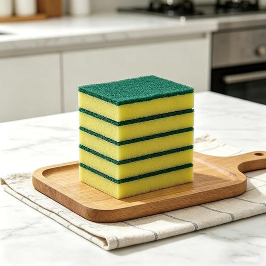 AIDEA Sponges Kitchen, 50 Pack Heavy Duty Dish Sponge, Cleaning Dish Scrubber Sponge for Home and Kitchen, Stink-Free Cleaning Supplies for Pots, Pans