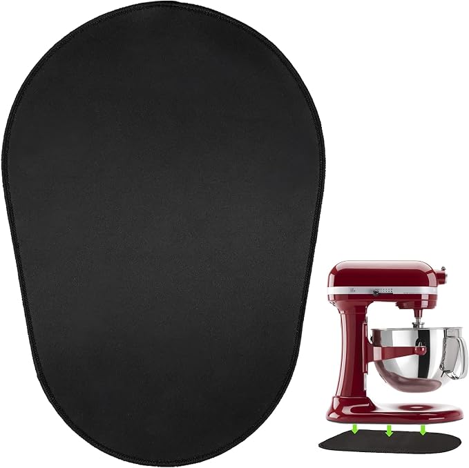 Mixer Sliding Mats for Kitchen aid Stand Mixer,Kitchen aid Mixer Slider Mat Compatible with Kitchen 5-8QT Bowl-Lift Stand Professional Mixer with 2 Grey Mixer Accessories