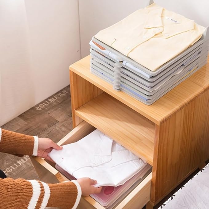 12x10 Inch PP Quick-Fold Laundry Board Rounded Corners Design Clothes Folding Tool for Shirts Pants Storage
