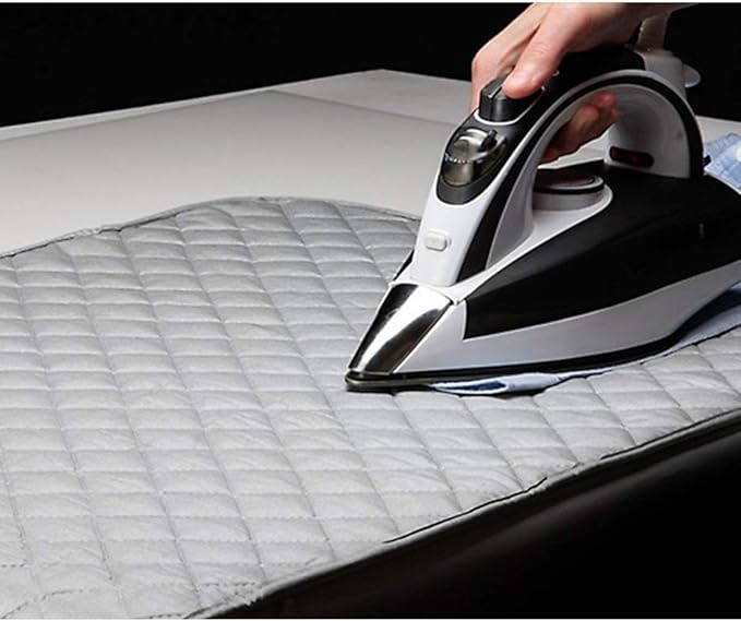 Magnetic Ironing Mat Blanket, Iron Board Alternative Cover, Quilted Washer Dryer Heat Resistant Pad/Portable Cover/Mat Grey 33"X 18" Iron Anywhere