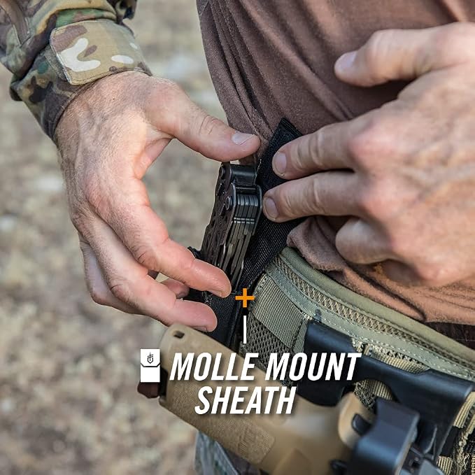 Gerber Truss 17-in-1 EDC Multitool Pliers, Pocket Knife, Molle Sheath,Black | Needle nose pliers, pocket knife, screwdriver, bottle opener included, camping & fishing gear, gifts for men, everyday carry