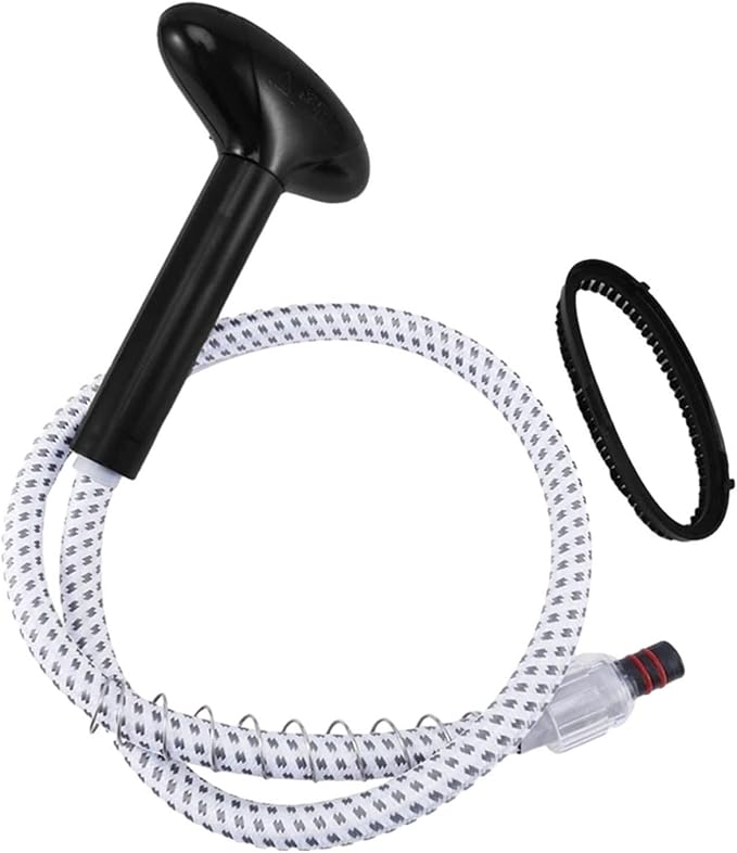 Garment Steamer Guide Hose Steam Nozzle， Replacement Steamer Snap Types Universal with Brush Head