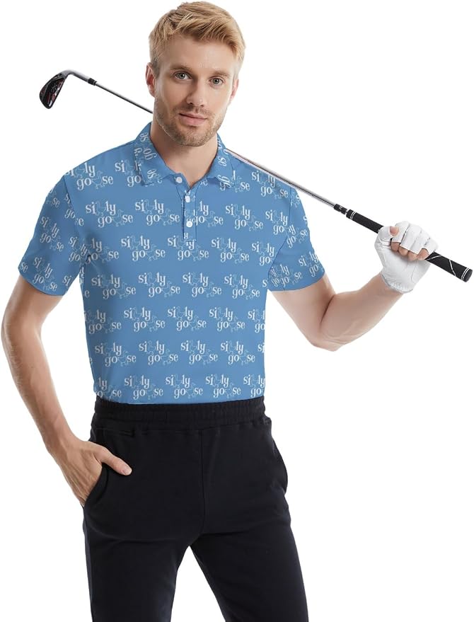 Polo Shirts for Men Moisture Wicking Mens Polo Shirts Patriotic Shirts for Men