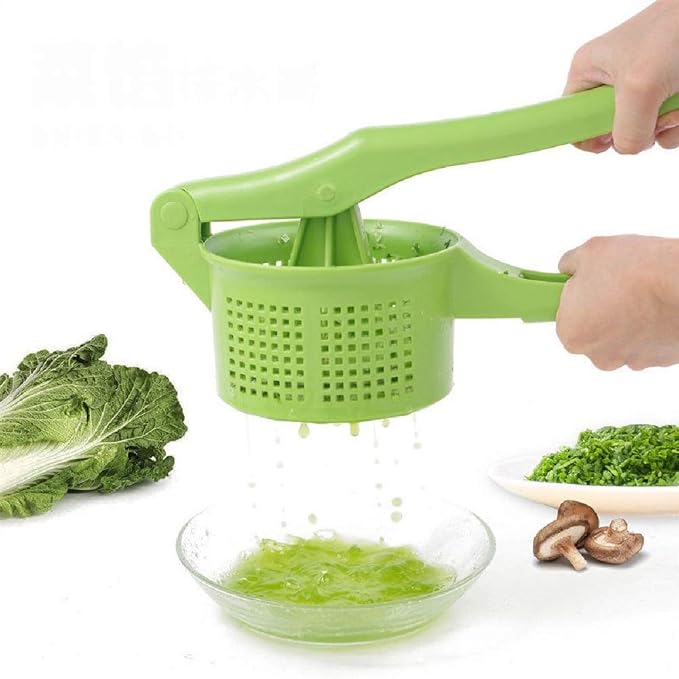 DesirePath Salad Spinner Large Fruits and Vegetables Dryer Squeezer Quick Dry Design BPA Free Dry off and Drain Lettuce and Vegetable Kitchen Food Strainer for Dumpling Filling Filter