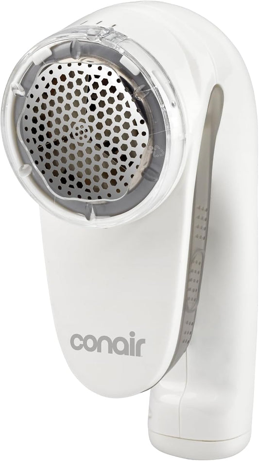 Conair Fabric Shaver & Lint Remover for Every Fabric, Rechargeable, 2" Head | Portable sweater shaver and fabric shaver for furniture with 3 depth settings, ergonomic handle, and a lint catcher