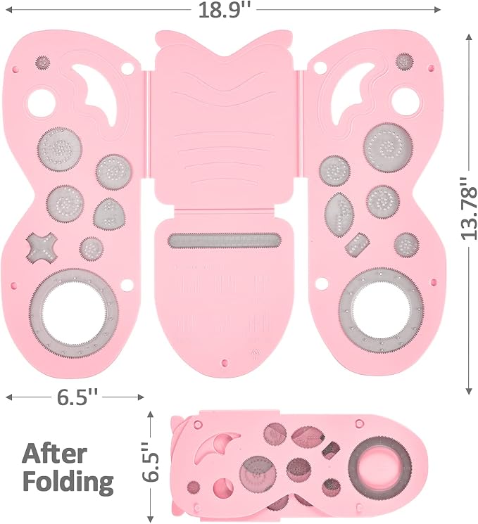 BoxLegend Shirt Folding Board Kids Folding Board with Original Deluxe Set | Makes Laundry Fun for Kids, Dual Use, Butterfly-Shaped Design, Includes a Deluxe Ruler Set, Great Gift Idea