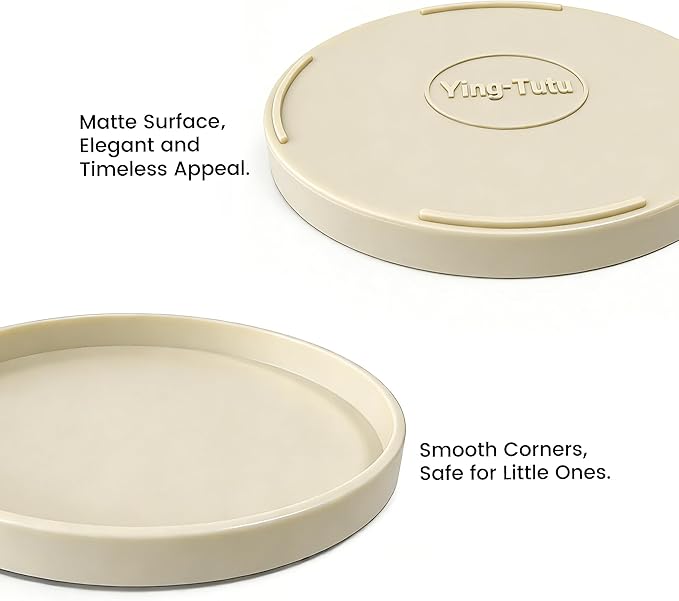2 Pack 9" Bathroom and Vanity Tray, ABS Bathroom Counter Organizer, Coffee Table Decor for Perfume, Candles, Keys &More. Kitchen Countertop Organizer, Decorative Tray Soap Holder, Yellow