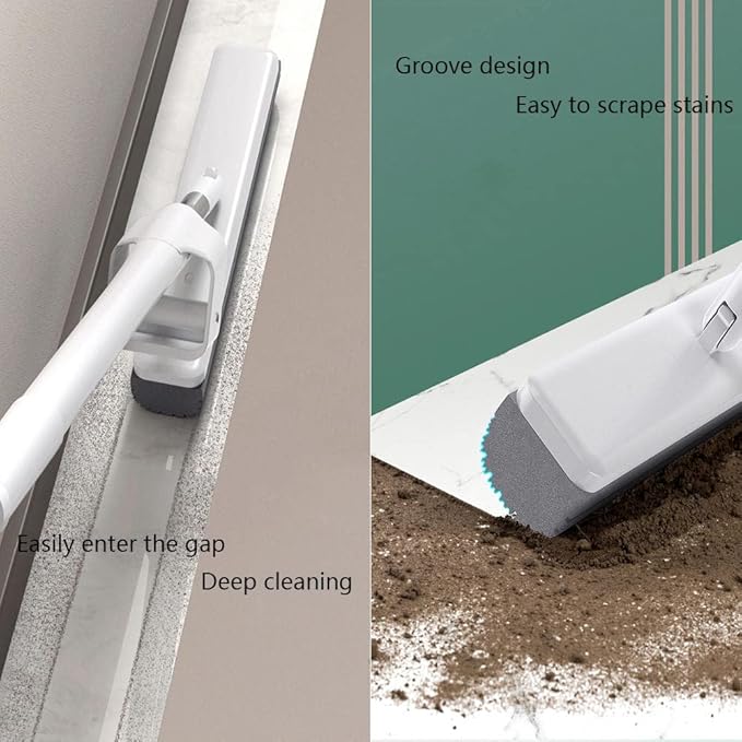 JINYISI Mop,Home PVA Sponge Mop,Easy Squeeze mop,Floor mop,mops for Floor Cleaning,Hardwood Floor mop,Mighty Thirsty mop,Super Absorbent, White