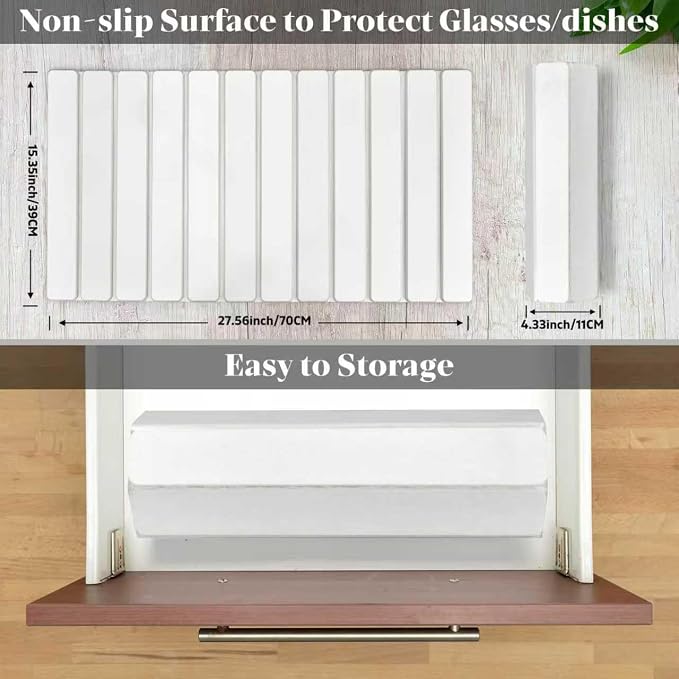 Extral Large Stone Dish Drying Mats for Kitchen Counter, 28"(L)×16"(W) Quick Dry Dish Drying Mat, Collapsible Eco-Friendly Absorbent Diatomaceous Earth Mat for Dishes Cups, Match Any Countertop