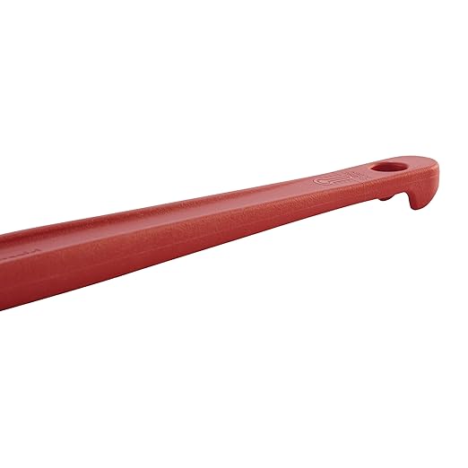 Rubbermaid Commercial Products High Heat Resistant Silicone Heavy Duty Spatula/Food Scraper 13.5-Inch 500 Degrees F Red Handle for Baking/Cooking/Mixing Commercial Dishwasher Safe