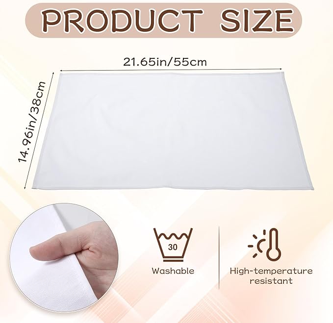 5 Pcs Pressing Cloth for Ironing, Iron Cloth 15 x 22 Inch Cotton Ironing Board Fabric Fabric Protector Press Tool for Sewing and Iron