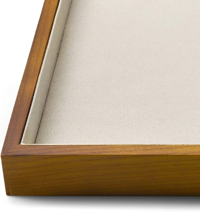 Oirlv Solid Wood Jewelry Tray,Jewelry Drawer Organizer,Watch Tray(Cream) | Stackable Design,For Necklaces Bracelets and Watches Organizing and Presentinge Legantly on Dressers&in Dresser&Vendors