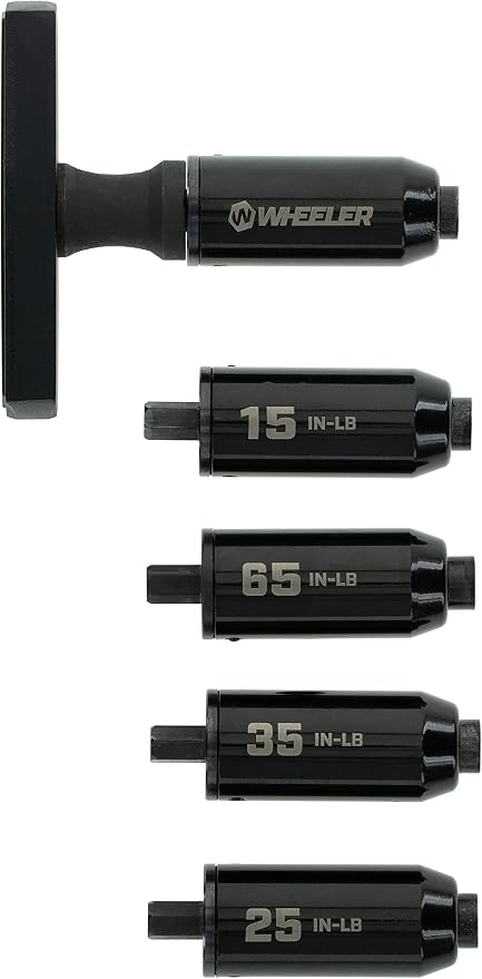 Fat Stix Individual Limiter 10-65 Inch-Pounds with Preset Torque, Accurately Tightens, Reversible, Compatible with Wheeler Fat Stix T-Handle Driver, for Gunsmithing, Reloading, and Torque Adjustment