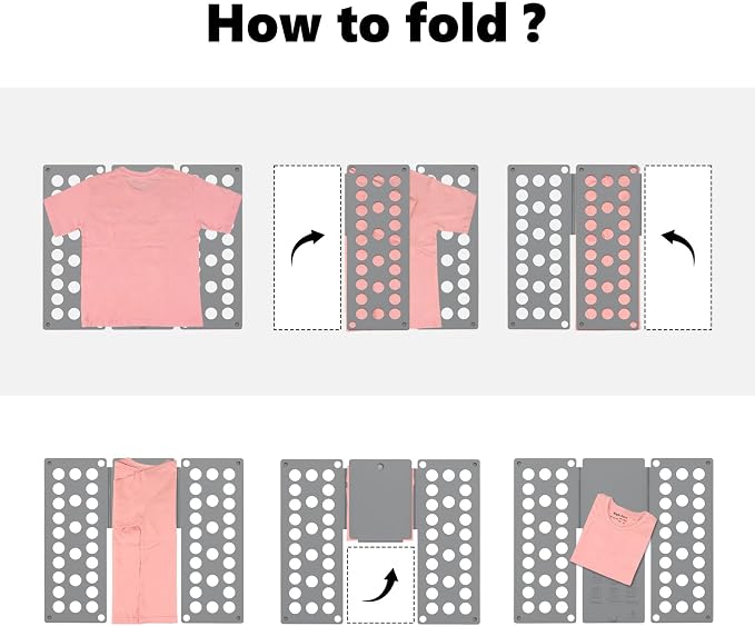 Kids Shirt Folding Board Perfect Size 15.75"x18.9" for Children | Space-Saving Design, Durable Material, Easy Storage Organizer