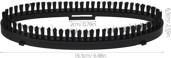 Garment Plastic Replacement Part Clothes Steamer for Head Brush with Easy Installation and Suitable Fit Design, Black Nozzle Brush for Home Use and Professional Laundry