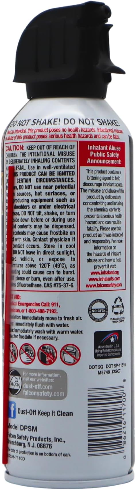 Falcon DPSM Dust-Off Disposable Duster, 7 oz. Volume