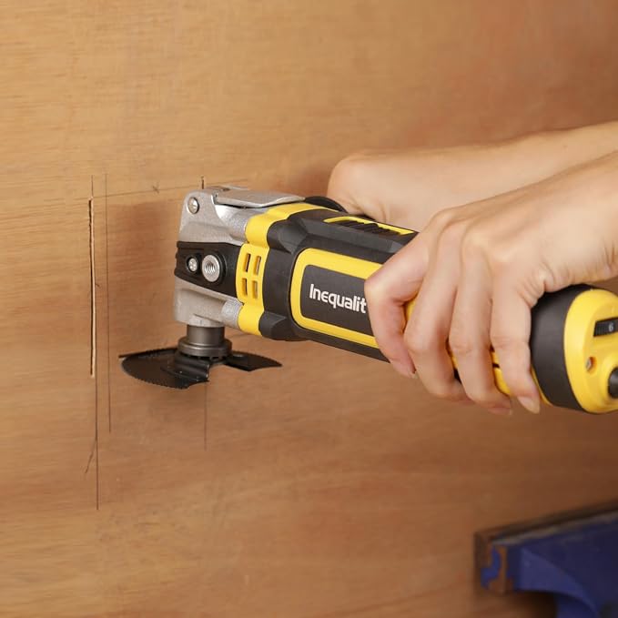 Corded Oscillating Multi Tool Kit 3.5A with 30Pcs Accessories | 22000OPM Oscillating Power Tools for Home Improvement, Woodworking, 6-Speed, Quick Clamp System, 4° Oscillating Angle
