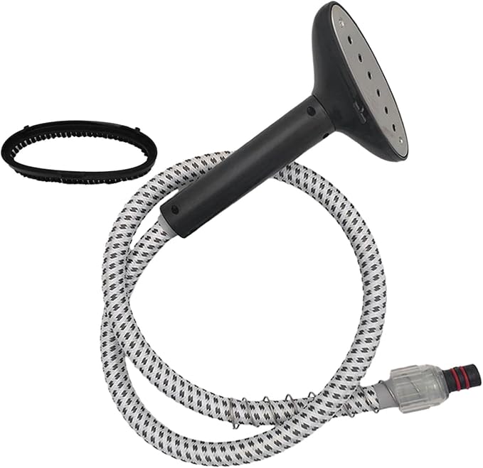Garment Steamer Guide Hose Steam Nozzle， Replacement Steamer Snap Types Universal with Brush Head