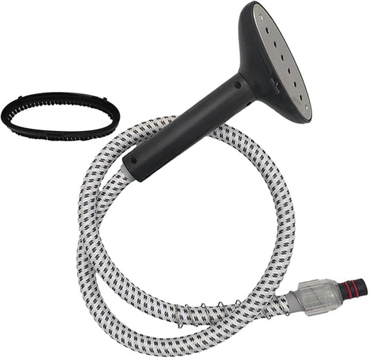Garment Steamer Guide Hose Steam Nozzle， Replacement Steamer Snap Types Universal with Brush Head
