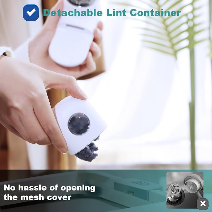 Fabric Shaver, USB Rechargeable Lint Remover for Clothes, Sweater | Cordless Clothes Defuzzer, Portable Sweater Shaver to Trim Pills from Clothes, Sweater, Furniture, 2.0 Pro, Beige