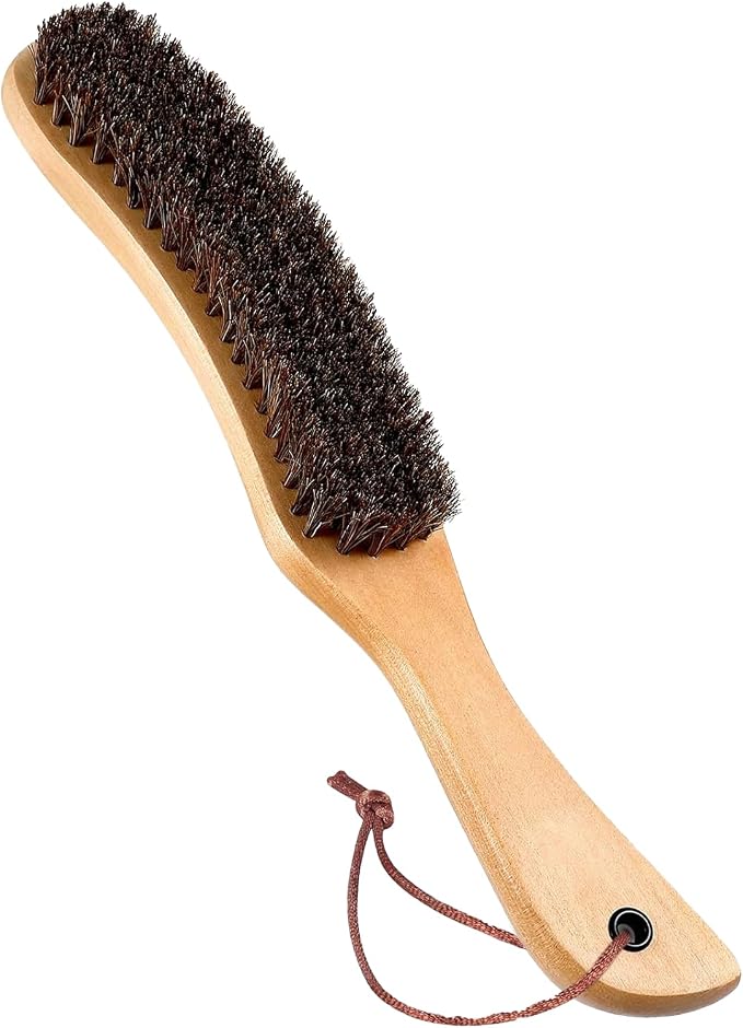 Felt Hat Brush,Felt Hat Cleaner Horse Hair Cowboy Hat Brush Cleaning Kit Hat Brush,Cowboy Hat Cleaner Easily Removes Dust Fuzz and Lint for Shoes Hats,Clothes,Baseball Caps