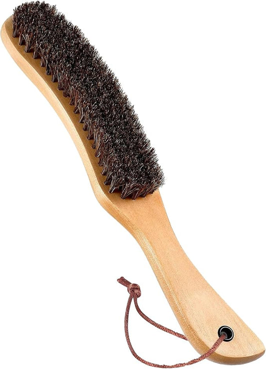 Felt Hat Brush,Felt Hat Cleaner Horse Hair Cowboy Hat Brush Cleaning Kit Hat Brush,Cowboy Hat Cleaner Easily Removes Dust Fuzz and Lint for Shoes Hats,Clothes,Baseball Caps