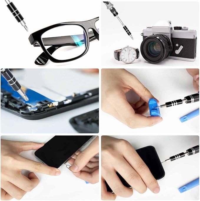 Precision Screwdriver Set, Professional 115 in 1 Magnetic Repair Tool Kit for Computer, Mobile Phone, Laptop, Tablet, Game Console, Watch, Camera, Eyeglasses, Electronics, DIY Projects, etc